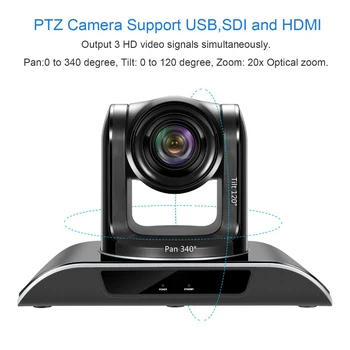 TONGVEO VHD103U PTZ HD 1080p IP Transliacijos Garso Kamera Su 10X Zoom USB2.0 HDMI SDI Išvesties vaizdo Kamera 