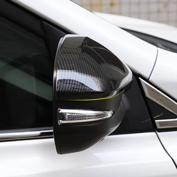 Toyota Hilux AN120, AN130-2019 automobilio galinio vaizdo veidrodėlio dangtelį apdaila,REVO juodos spalvos anglies pluošto Šoniniai Posūkio Signalo Veidrodis Apima