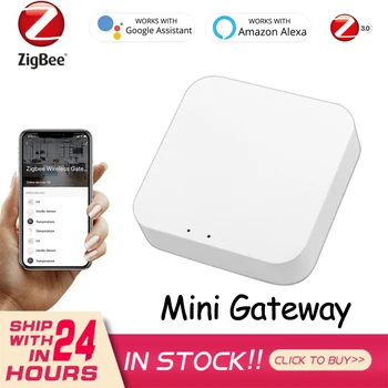 Tuya Zigbee HA 3.0 Smart Home Zigbee Mini Vartai Hub Nuotolinio Valdymo Zigbee Įrenginių Per Tuya PROGRAMĖLĖ Veikia Su Alexa 