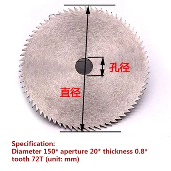 Ultra Plonas 1pcs 110-250mm Karbido Lydinio diskinio Pjūklo Disko Kiaurymės Skersmuo 20/25mm medžio Apdirbimo Diskai, Medžio Pjovimo Įrankiai