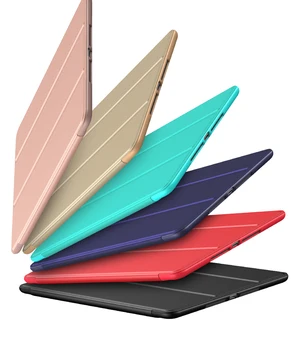Ultra-plonas Flip Folding Atveju Xiaomi Mi Trinkelėmis, 4 Atveju PU Odos Magnetinės Silikoninės Minkštas Stovėti Funda Už Xiaomi Mipad 4 Dangtis