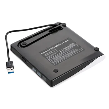 Ultra Slim Portable USB 3.0 SATA 12.7 mm Išorinis Optinių Diskų įrenginio Atveju Langelį PC Laptop Notebook