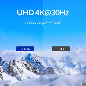 Unnlink USB C iki HDMI suderinamus Adapte C Tipo HDMI USB3.0 PD UHD4K 