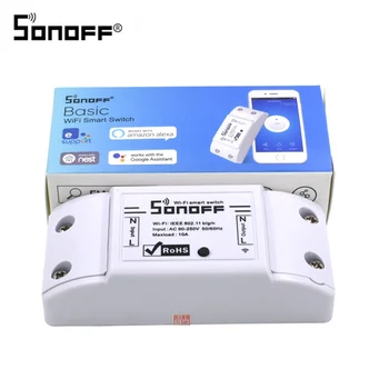 Urmu parduoti Sonoff Pagrindinio WiFi Smart Switch Belaidžio Namų Automatikos Relės Modulis Domotica 