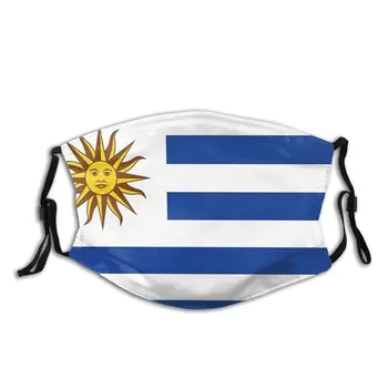 Urugvajus Šalies Vėliava, Plaunamas Madinga Burnos, Veido Kaukė Anti Šalto Vėjo Įrodymas, su Filtrais Lankelį, apsauginis Dangtis Mufelinė Suaugusiems