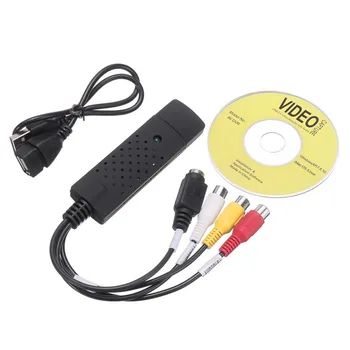 USB 2.0 VHS Į DVD, Audio Video Converter Užfiksuoti Kortelės Scart Komplektas, Su laidų ir Kabelių Už Win7/8
