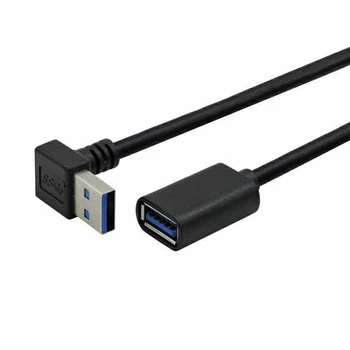 USB 3.0 prailginimo Laido 90 Laipsnių Kampu Didelės Spartos Nešiojamų Namų Biuro Verslo JR Pasiūlymai