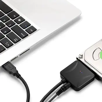 USB 3.0 prie Sata adapteris keitiklis kabelis 22pin sataIII į USB3,0 adapteriai 2.5/3.5 Colių Kietojo Disko Duomenų Kabelis