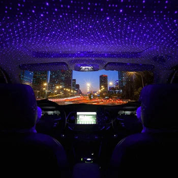 USB automobilinis žvaigždėtą dangų, šviesos, žvaigždėtas dangus LED šviesos projekcija atmosfera patalpų lauko atmosferą šviesos dekoratyvinės šviesos naktį šviesos