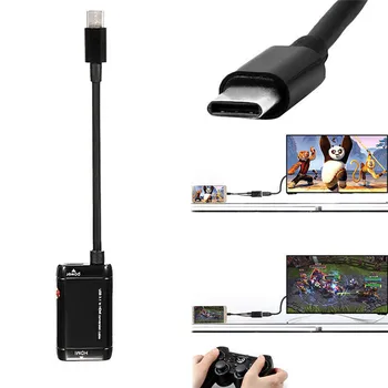 USB-C C Tipo HDMI Adapteris USB 3.1 Kabelis MHL Android 