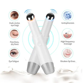 USB Electric Eye Massager Jonų Fotonų Terapijos Akių Raukšles, Tamsius Ratilus Šalinimo Anti-Senėjimo Veido Kėlimo Masažas Grožio Lūpų Prietaisas