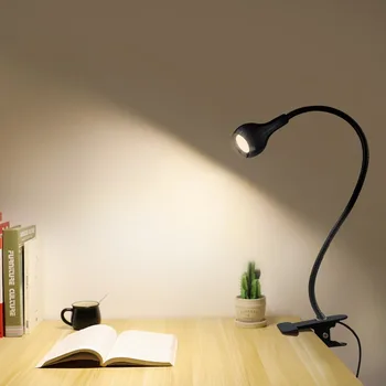 USB Maitinimo Įrašą Turėtojas LED knygą šviesos Stalo lempos 1W Lankstus Lovoje Skaityti Knygą šviesos Stalo lempa studijų kambarys, miegamasis gyvenimo