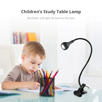 USB Maitinimo Įrašą Turėtojas LED knygą šviesos Stalo lempos 1W Lankstus Lovoje Skaityti Knygą šviesos Stalo lempa studijų kambarys, miegamasis gyvenimo