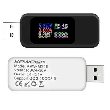 USB OLED Srovė Bandymo Metrų elektros Energijos Pajėgumų Srovės Matavimo Namų Testeris Tiksli Priemonė, Elektros Prietaisų
