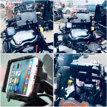 Už Benelli TRK502 TRK502X 2016-2020 2017 2018 2019 Motociklo USB Įkroviklis Mobiliojo Telefono Laikiklis Stovas Laikiklis