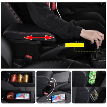 Už Daihatsu Terios 2 porankiu lauke centrinė Parduotuvė turinio box produktai, interjero Porankiu Saugojimo priedai, dalys USB sąsaja