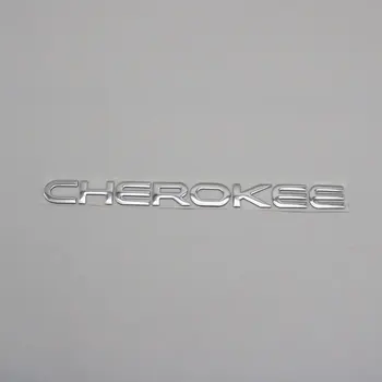 Už Jeep Cherokee Emblema, Logotipas, 3D Lipdukas Raidė, Žodis, Galiniai Kamieno Automobilių Kėbulo ABS Chrome Lentele Auto Ženklelis Decal