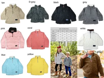 Vaikai sherpa puloveriai berniukai&mergaites, striukės, rudenį, žiemą, vaikų paltai