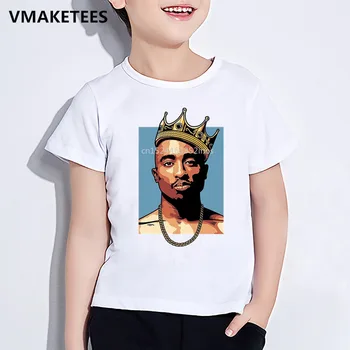 Vaikai Tupac 2pac Hip-Hop Grobis Atspausdintas T-shirt Vaikų Vasaros trumpomis Rankovėmis Mergaičių ir Berniukų marškinėliai Juokinga Atsitiktinis Kūdikių Drabužiai,HKP287