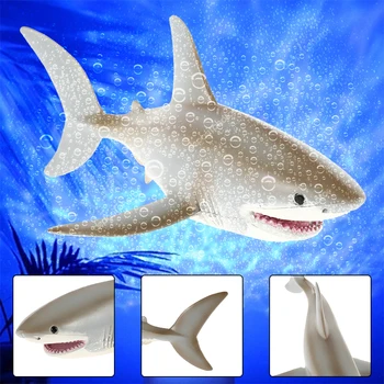 Vaikų Vandenyno Gyvenimo Bangininis Ryklys Gyvūnų Modelio Žaislas Didysis Baltasis Ryklys Modelio Švietimo Ryklys Žaislas Modelį PVC Kolekcija
