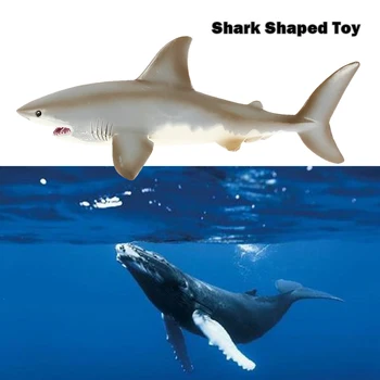 Vaikų Vandenyno Gyvenimo Bangininis Ryklys Gyvūnų Modelio Žaislas Didysis Baltasis Ryklys Modelio Švietimo Ryklys Žaislas Modelį PVC Kolekcija