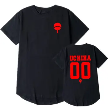 Vasaros Harajuku Anime Marškinėliai Naruto Uchiha Uzumaki Hatake Klano Logotipas Spausdinti Trumpas Rankovės marškinėliai Įvairių Spalvų Viršūnes Unisex Marškinėliai
