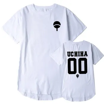 Vasaros Harajuku Anime Marškinėliai Naruto Uchiha Uzumaki Hatake Klano Logotipas Spausdinti Trumpas Rankovės marškinėliai Įvairių Spalvų Viršūnes Unisex Marškinėliai
