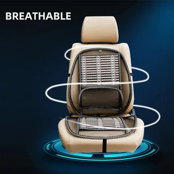Ventiliuojama Automobilių Sėdynės Pagalvėlės Universali Šilumos Išsklaidymo Atvėsti Sėdynės Nugaros Masažas Juosmens Patogus Sėdimas