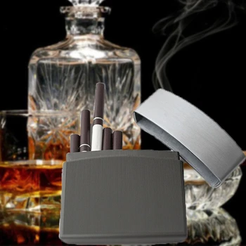 Verslo Slim Black Cigarečių Atveju Atveju Dėžutė Kišenėje Masto Rūkymas Metalo Automatinis Cigarečių Dėžutė 10 Cigarečių