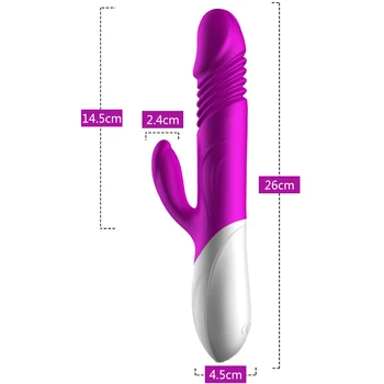 Vibratorius Auto-retracting Klitorio Lyžis G-Spot Masažas Šildymo Moterų Orgazmo-Masturbacija Suaugusiųjų Sekso Žaislai