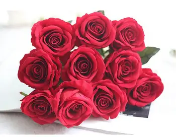 Vienas Kamieninių Gėlių Nekilnojamojo Liesti Medžiaga Dirbtinės Gėlės, Rožių Puokštė Vestuvių Namų Šaliai Dekoro