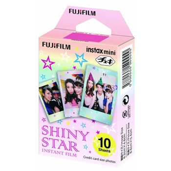 Visiškai Naujas Fujifilm Instax Mini Kino BLIZGA STAR 10 Lapų Instant Film Mini 7s 8 9 11 Liplay FUJI Fotoaparatas NUORODĄ Spausdintuvą