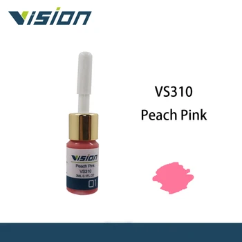 Vizija VS310Peach Rožinė 3 ml permanentinis Makiažas Spalvų Microblading Pigmento Antakių Tatuiruotė Rašalu, Nustatyti ilgalaikius Lūpų, Tatuiruotės ir Kūno