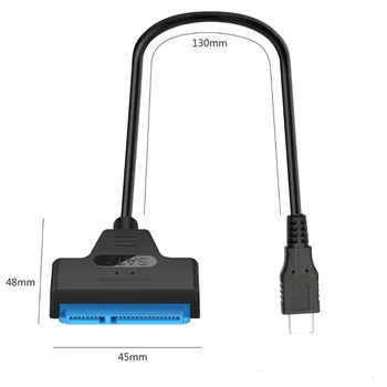 VKWIN USB Į SATA Kabelis USB C SATA Adapteris C Tipo 3.1 SATA III Konverteris, skirtas 2.5