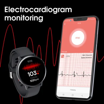 Vwar S20 Smart Watch Vyrai Moterys IP68 Vandeniui Visiškai Jutiklinis Ekranas Smartwatch EKG, Širdies ritmą, Kraujo Spaudimą, skirta 