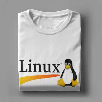 Vyrai, Linux Ubuntu Unix Kompiuterių Sistemos Operacinės Sistemos T Marškinėliai 100 Priemoka Medvilnės Palaidinukė Atsitiktinis Apvalios Apykaklės Tee Drabužiai