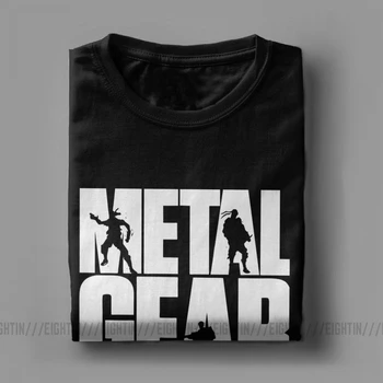 Vyras sportinius Marškinėlius, Metal Gear Solid MGS Juokinga Trumpas Rankovėmis Tees Apvalios Apykaklės Drabužius Grynos Medvilnės Gatvės T-Shirts