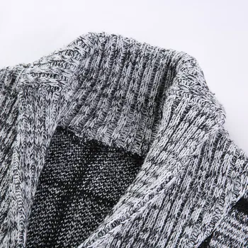 Vyrų Žiemos Megztinis Mezgimo Pledas Mens Megztiniai Megztinis Traukti Storas Megztinis Britanijos Stilius Vieną Mygtuką Azijos Dydis