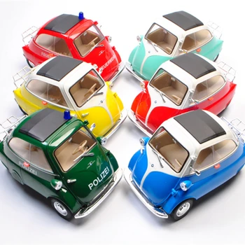 WELLY 1:18 BMW Isetta mėlyna automobilių lieti automobilio modelis, modeliavimas, automobilių apdailos surinkimo dovana žaislas liejimo modelis berniukas žaislas