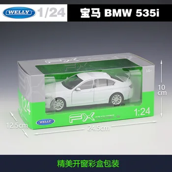 WELLY 1/24 Automobilio BMW 535i Modeliavimas Metalo Diecast Modelio Automobilių Vaikams, Žaislai, Dovanos