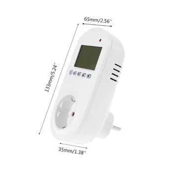 WiFi Plug-in Termostato Lizdas, Nuotolinio Valdymo Balsu Grindų Šildymo Temperatūros Reguliatorius 16A 230V ES Plug