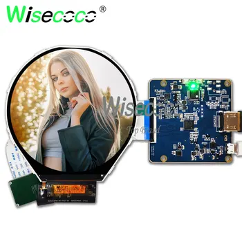 Wisecoco 3.4 colių ips ratas LCD apvalus ekranas 800*800 350 nitų ryškumo 39 smeigtukai su MIPI HDMI micro USB vairuotojo lenta