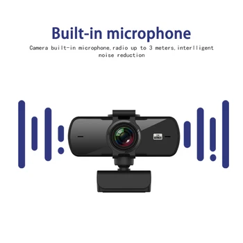 Wsdcam 2040*1080P Kamera 2K Kompiuteris PC WebCamera su Mikrofonu-Live Transliacijos Vaizdo skambučius Konferencijos Darbą Kameros Žiniatinklio PC