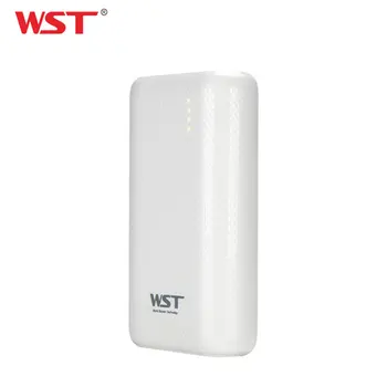 WST LED Power Bank Mobilųjį Telefoną, Nešiojamą Įkroviklį Universalus USB Powerbank Išorės Baterija Juoda Balta Tablečių Poerbank
