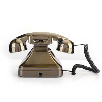 WX-3011# Antikvariniai Bronzos Telefono Vintage Retro Fiksuotojo ryšio Telefono Darbastalio Skambinančiųjų Namų, Biuro, Viešbučio, Antikvariniai Ryšio telefono