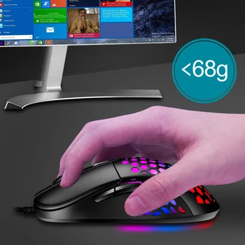 X8 Šviesos RGB Šviesos 4 Pavaras DPI Tuščiaviduriai USB Laidinio Žaidimų Pelės PC Priedų 1200/3200/4800/6400 DPI Laidinio Pelės ABS