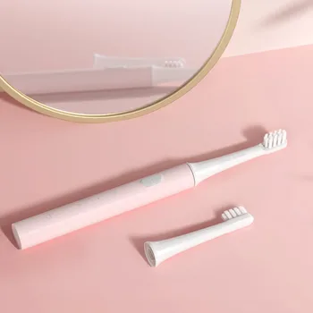 Xiaomi Mijia T100 Sonic Elektros dantų šepetėlį Suaugusiųjų Vandeniui Ultragarsinis automatinio dantų šepetėlį USB Įkrovimo