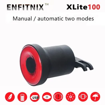 XLite100 dviračių smart žibintai kalnų dviračių kelių dviratį indukcijos stabdžių USB įkrovimo naktį jojimo žibintai