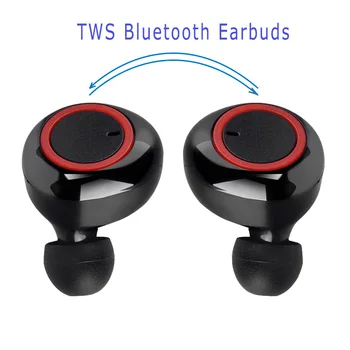 Y50 Belaidės Ausinės TWS Bluetooth 5.0 Mini Ausinių Stereo Bass LED Maitinimo Ekranas Triukšmo Panaikinimo Sporto ausis įkišamos Ausinės