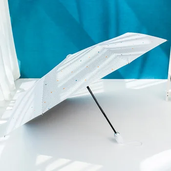 YADA 2020 m. Aukštos Kokybės Mėlynas Trikampis&Juostele Skėtis Saulėtą Lietingą Automatinis Skėtis Moterų Vėjo Lankstymo Skėčiai YS885